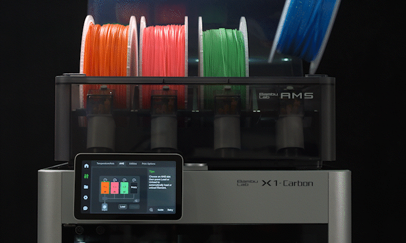 All printing parameters are included via RFID