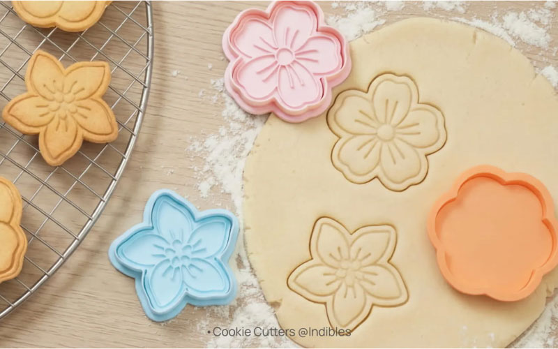 Cortante de galletas impreso con el filamento PLA Pure que es seguro para el contacto con alimentos.