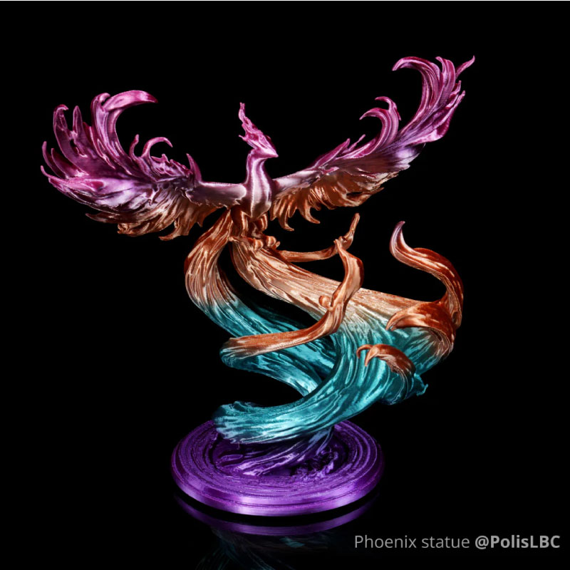 Mit dem PLA Silk Multi-Color von Bambu Lab gedruckte Teile