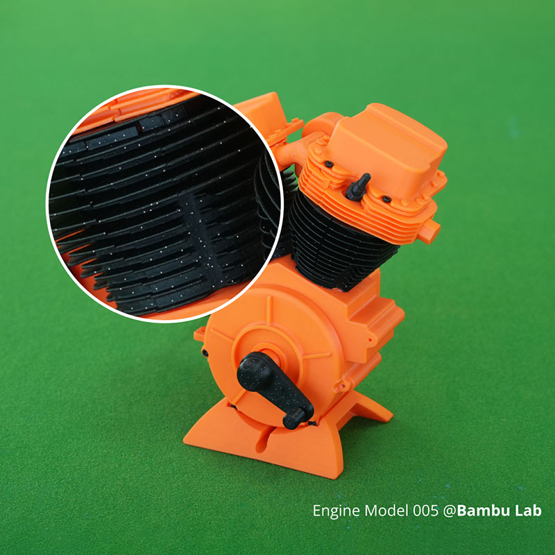 3D prints made with Bambu Lab's PLA Sparkle. Source: Bambu Lab