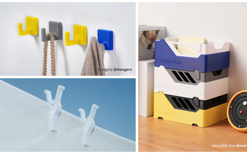 Mit PETG Basic Filament gedruckte Bauteile