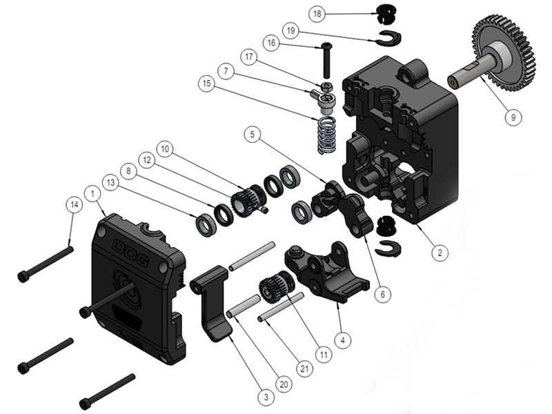 L'estrusore standard Bondtech DDG V2