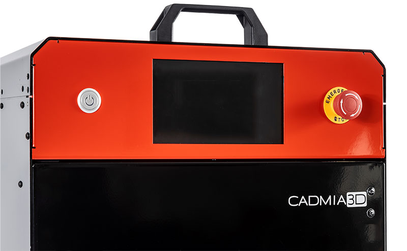 Touch screen of the SLS powder mixer CADMIX II