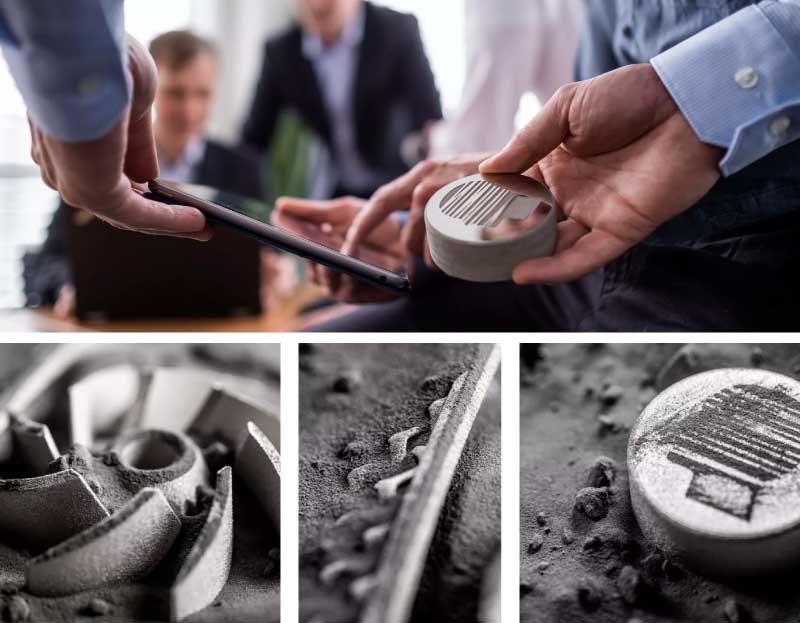 Metal parts printed with the ColdMetalFusion process