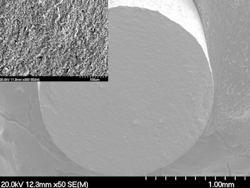 Section transversale du filament FCer Al2O3