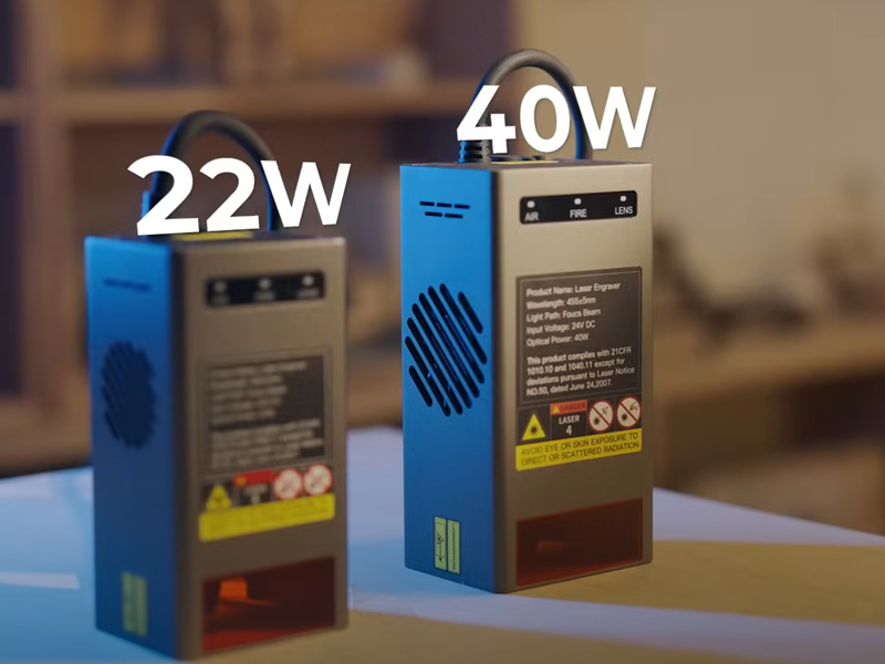 Les têtes de 22 W et 40 W