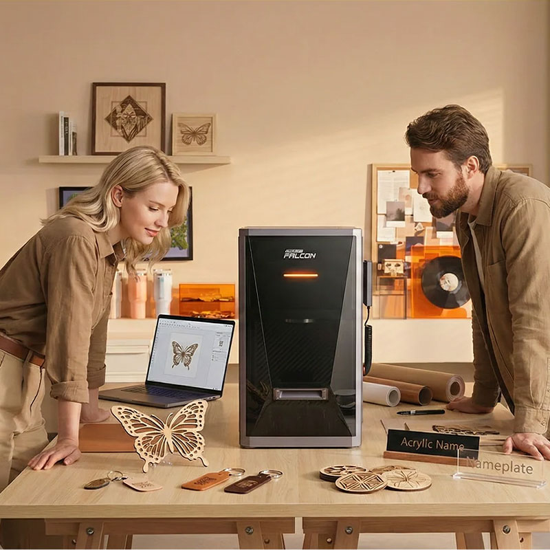 La Creality Falcon T1 ofrece potencia láser 5 en 1 para grabado profesional, corte de precisión y producción industrial avanzada.