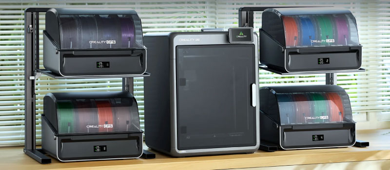 K2 printers can connect up to 4 CFS modules to achieve prints with up to 15 colors.