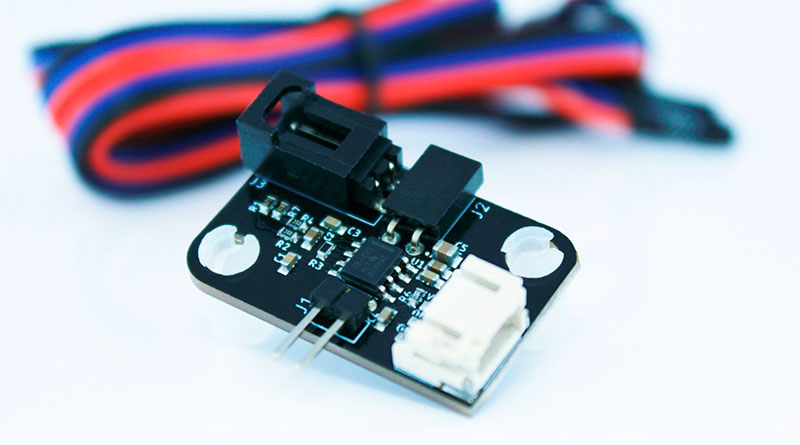 Amplifier board and extension cable for Dyze PT100 sensor.