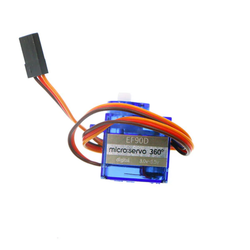 360º rotating microservo