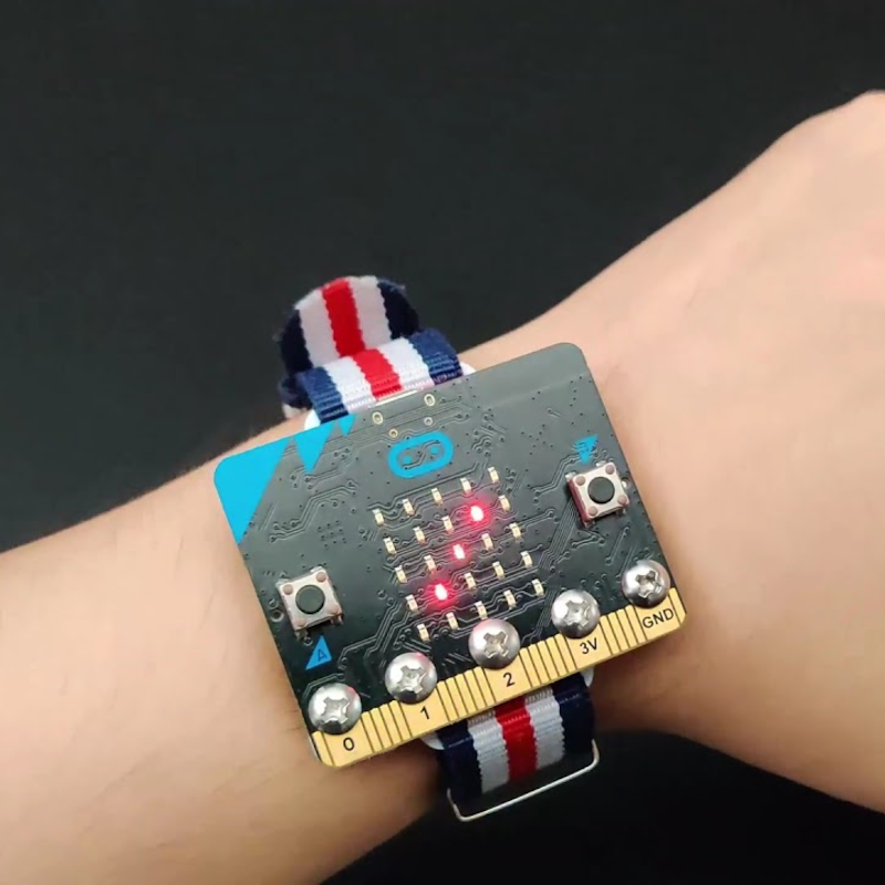 The kit runs on batteries and can be worn on the wrist