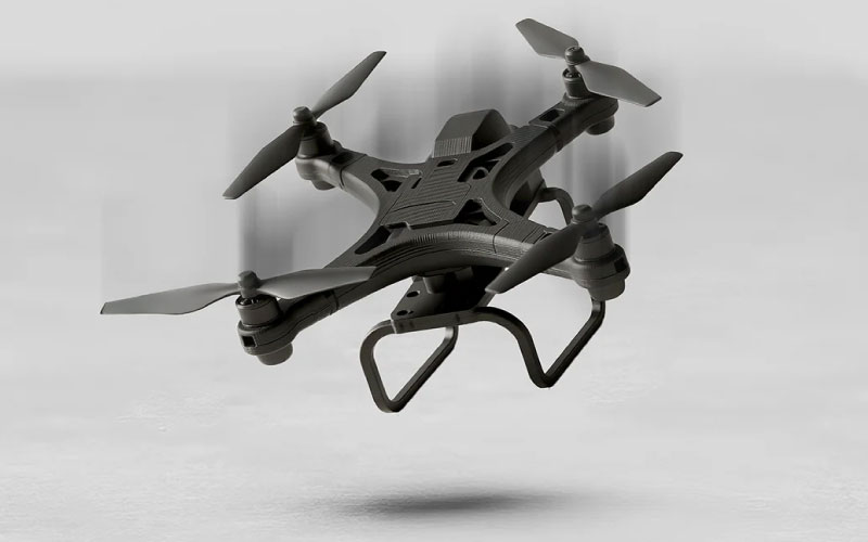 Soporte para drone creado con el filamento ABS.