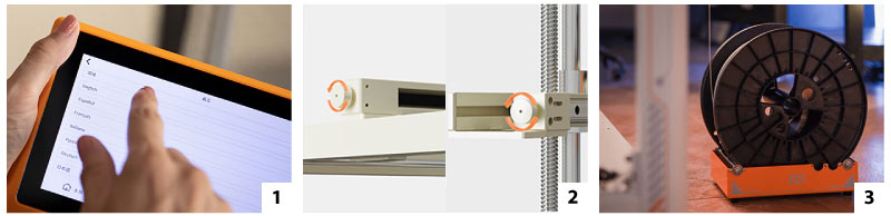 Características da impressora 3D FDM Elegoo OrangeStorm Giga Quad Printhead