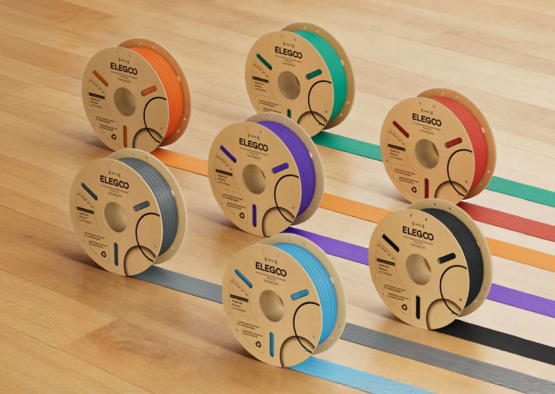Trouvez la couleur parfaite avec le PLA RFID grâce à la palette éclatante d'Elegoo PLA, offrant des teintes intenses et constantes ainsi qu'une finition lisse et uniforme pour chaque projet