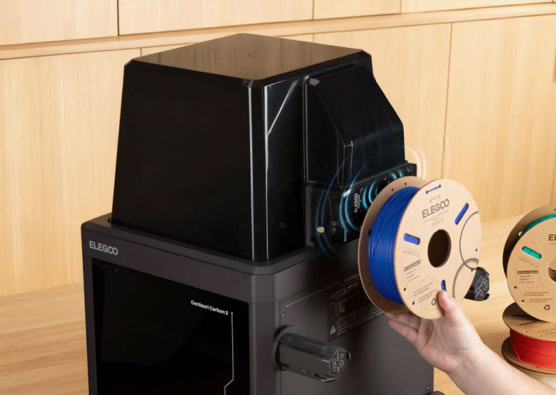 Avec le PLA RFID, l'identification intelligente RFID permet une impression sans effort où Elegoo CANVAS détecte automatiquement le type et la couleur du filament et configure le tout sans étapes supplémentaires.