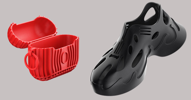 Piezas impresas con el Rapid TPU 95A.