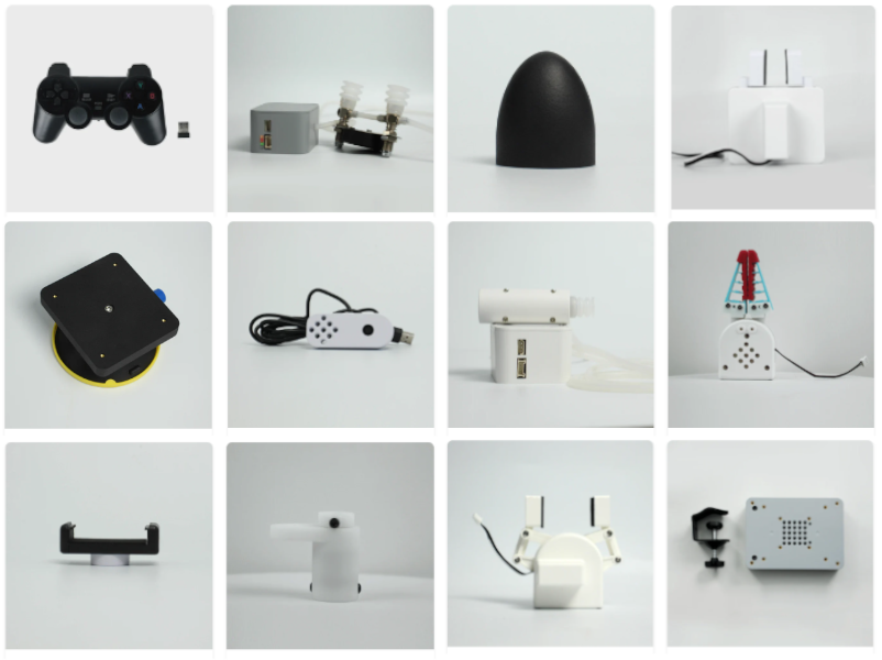 Le bras robotique mechaArm 270 M5 est compatible avec divers accessoires