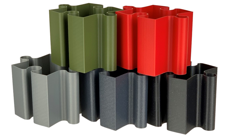 The ASA filament is available in many colors