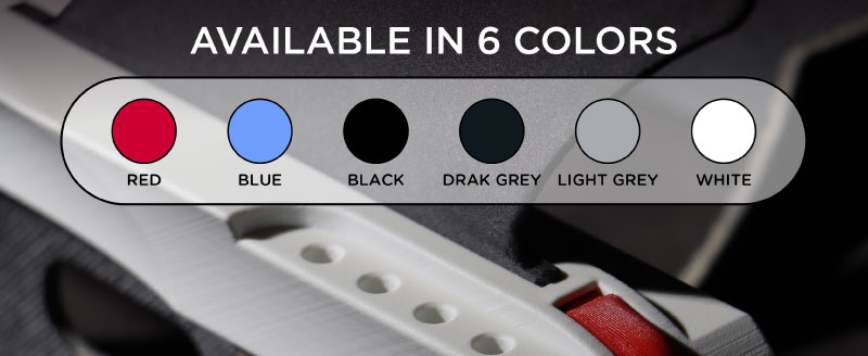 Filament PET-GF15 disponible en six couleurs.