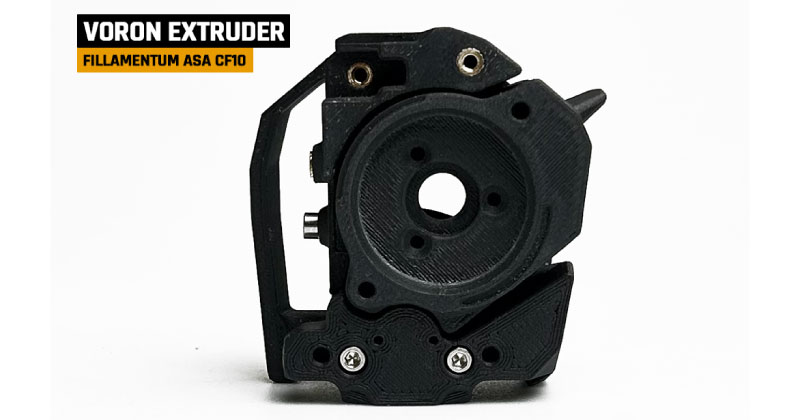 Mit ASA CF10 Carbon Filament gedrucktes Teil
