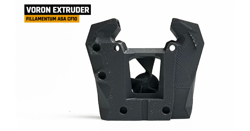 Mit ASA CF10 Carbon Filament gedrucktes Teil