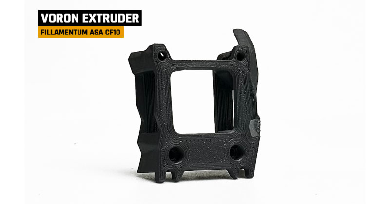 Mit ASA CF10 Carbon Filament gedrucktes Teil
