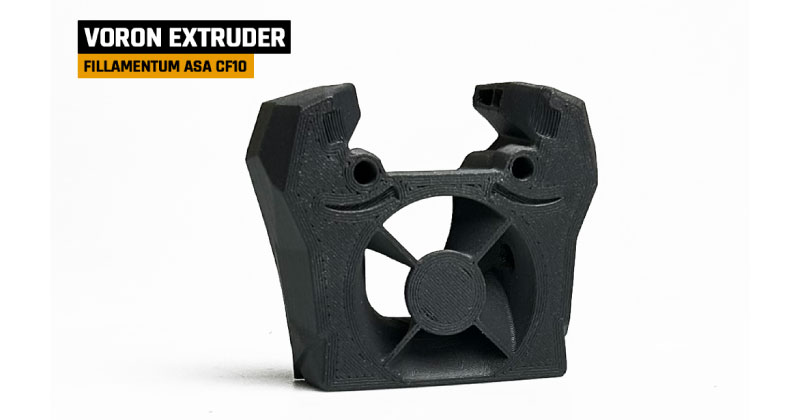Mit ASA CF10 Carbon Filament gedrucktes Teil