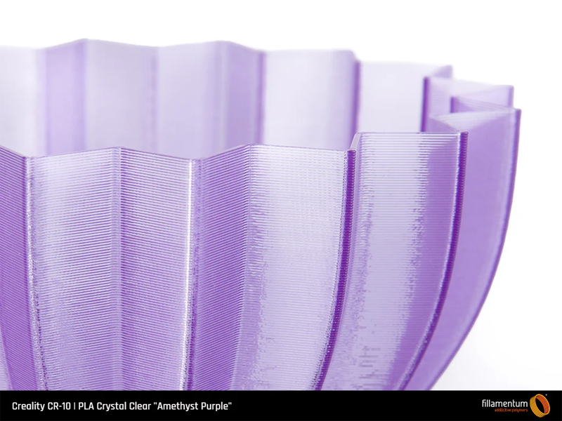 PLA Crystal Clear in Amethyst Purple