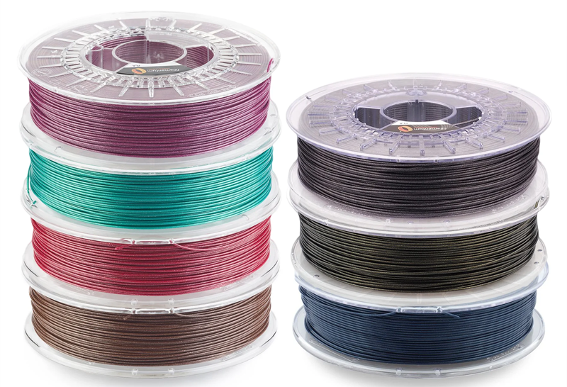 Los colores disponibles de PLA Extrafil Vertigo