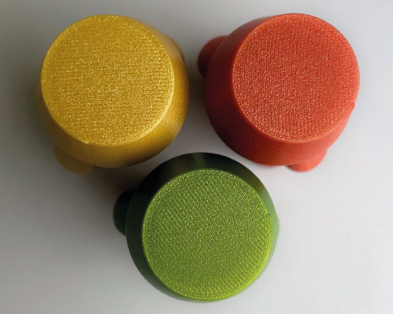 Pièces imprimées avec le PLA Extrafill de la collection The Orient Collection. Source : The Fillamentum