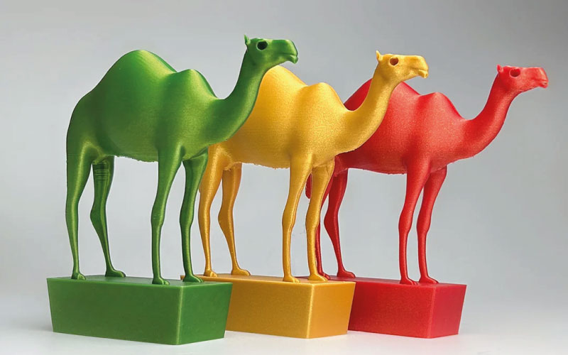 Pièces imprimées avec le PLA Extrafill de la collection The Orient Collection. Source : The Fillamentum
