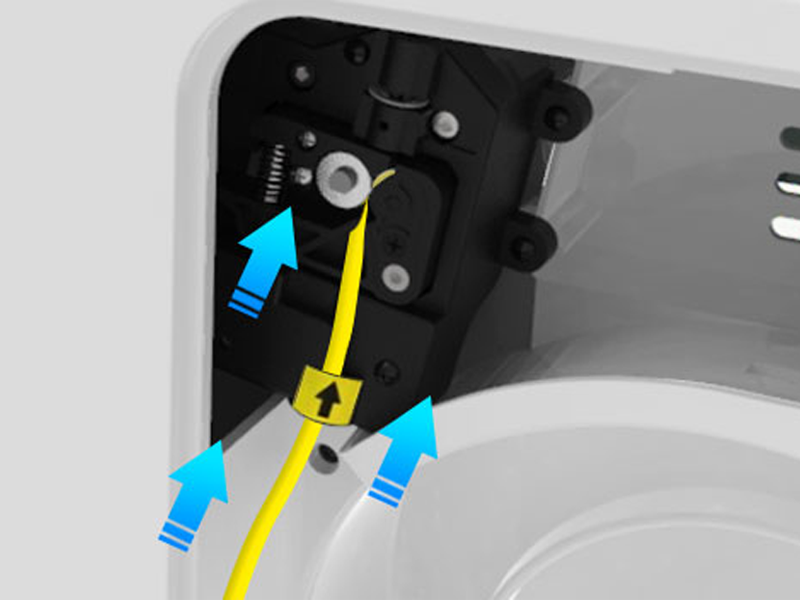 The automatic filament feeding feature