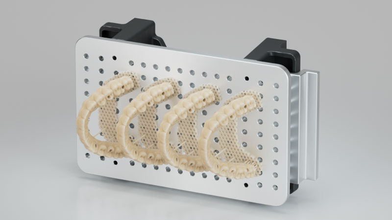 Full dental arches made with the A2D HD 3D printer
