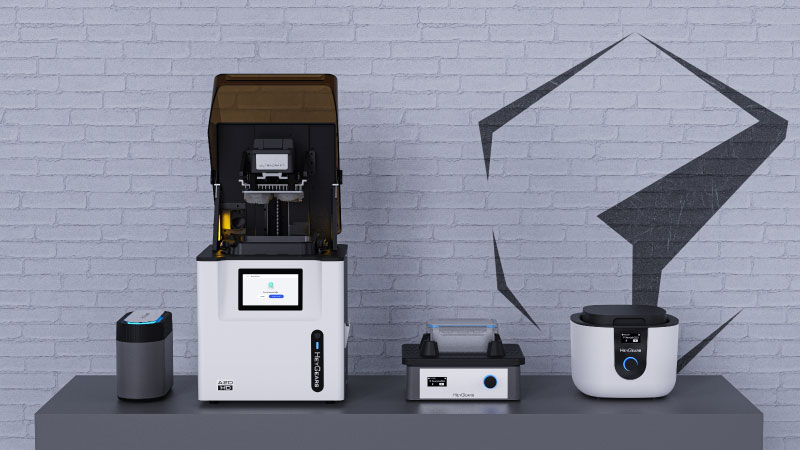 HeyGears offers a complete ecosystem of equipment for high-quality dental 3D printing.