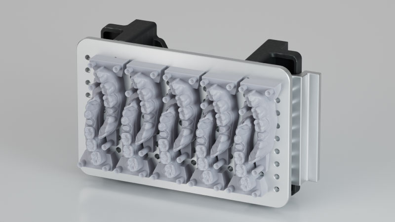 Fixed dental models printed with the A2D HD dental printer