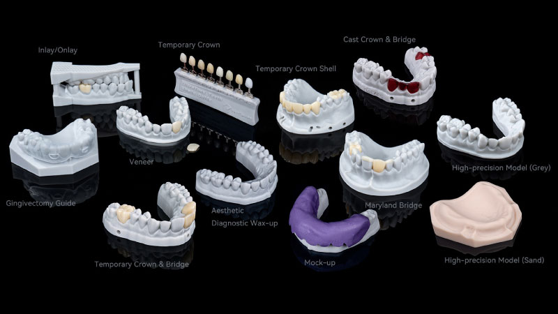 Fixed prosthetics printed on the A2D HD