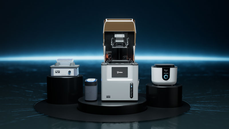 Video 1: The UltraCraft ecosystem includes the A2D HD 3D printer, the UltraCraft Wash unit, the Pulse Release Module, and the AirCure curing unit. Source: HeyGears