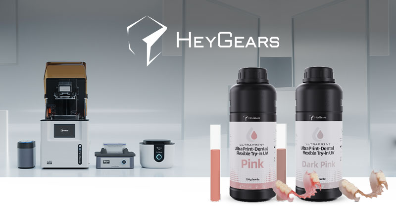 Resina dental Ultra-Print Flexible Try-in UV de HeyGears