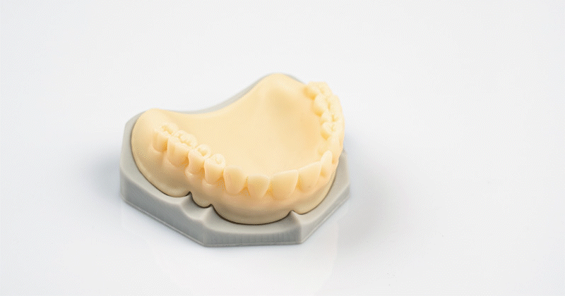 Piece printed with Try-In UV 2.0 dental resin