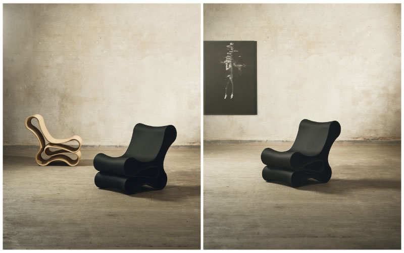Furniture printed with KCL Formi PLA, Nordic Birch, and Iconic Black
