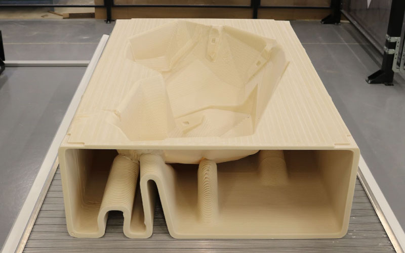 Molde impreso con PLA20.