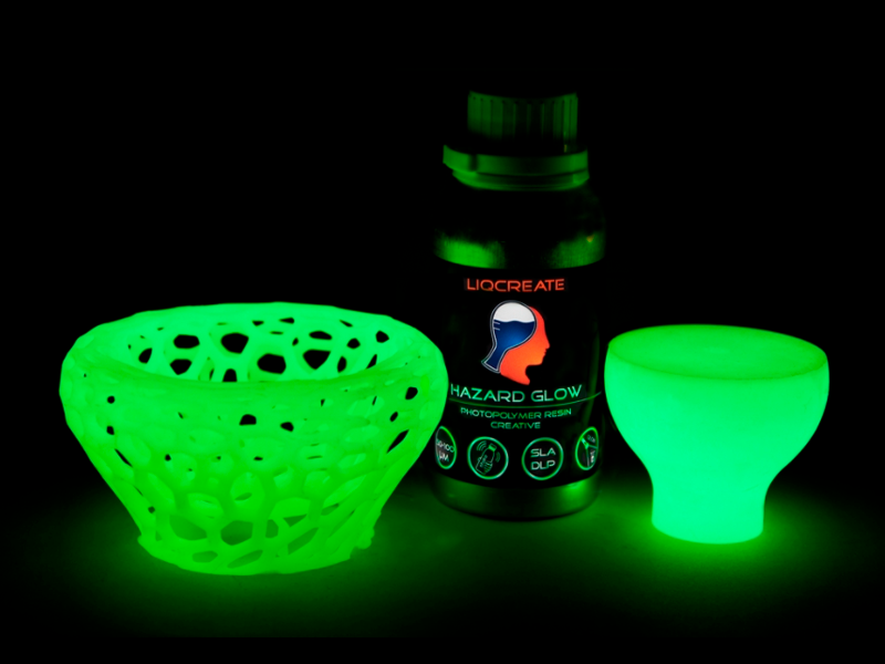 Harz Labs ART Glow 3D Printing Resin for “Glow in the dark” prints 