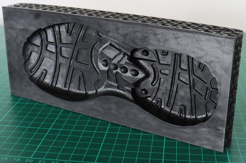 Molde de suela de zapato impreso en 3D con la resina Rigid Pro