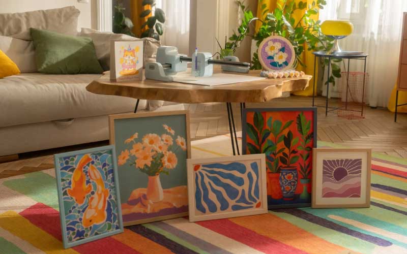 Gemälde erstellt mit LOKLiK iPaint und dem Acrylfarben-Set.