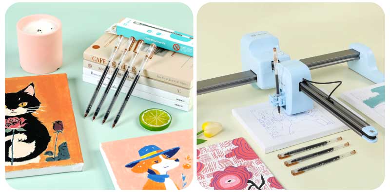 Kunstprojekte erstellt mit LOKLiK Gelschreiber.