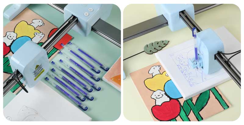 Wärmelöschbare Stifte eignen sich für Stoff, Holz, Textilien und Leinwand