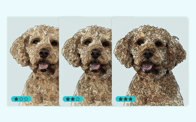 La LOKLIK iPaint permite ajustar los trabajos según el nivel de experiencia de los usuarios. Fuente: LOKLIK