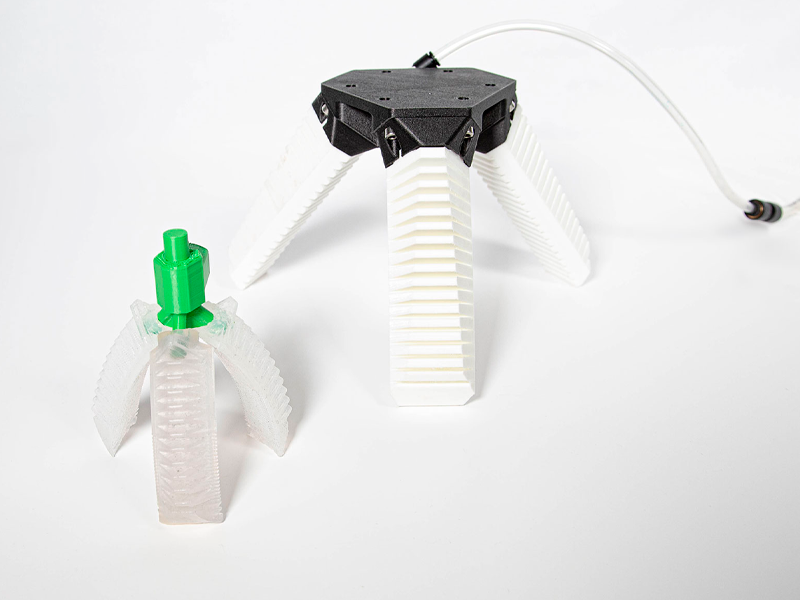 Soft robotics grippers 3D printed with the S300X 3D printer