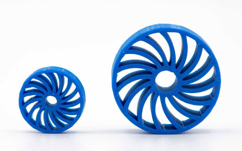 Pièces imprimées avec le silicone de qualité alimentaire SIL-004.