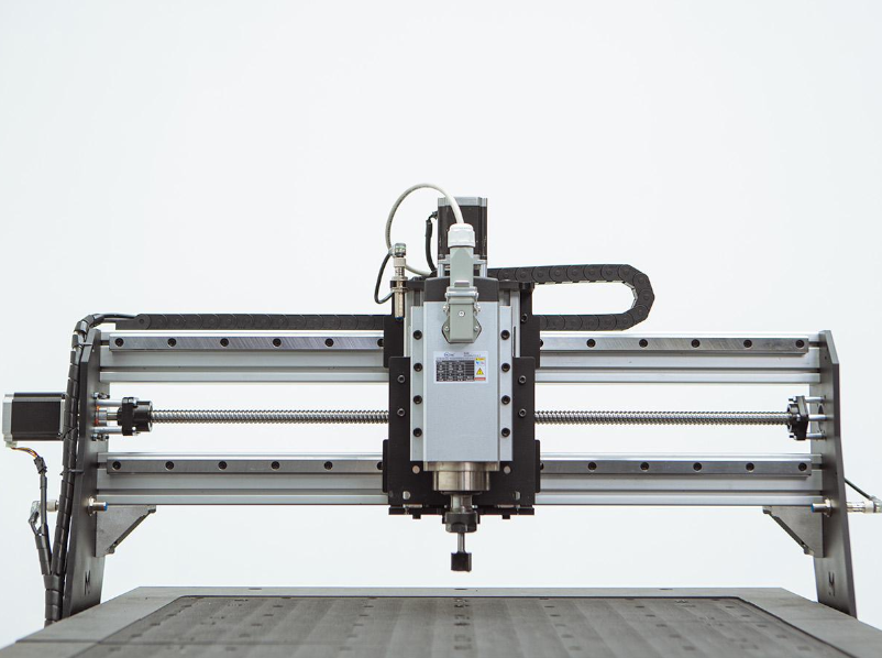 The aluminum and steel structure of the Mekanika PRO CNC machine